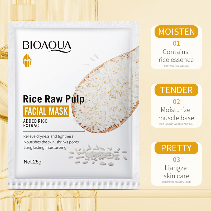 1/5/10/20pcs Rice Raw Pulp Fac - огляд і ціна Korean Skincare Routine